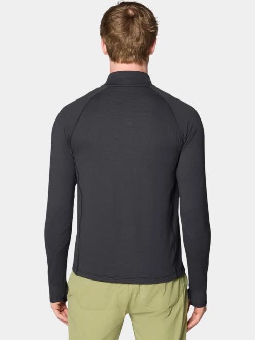 Mountain Hardwear Crater Lake Heavyweight Half Zip férfi polár pulóver fekete színben 4