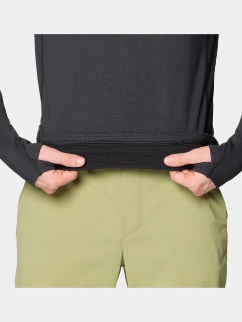 Mountain Hardwear Crater Lake Heavyweight Half Zip férfi polár pulóver fekete színben 5