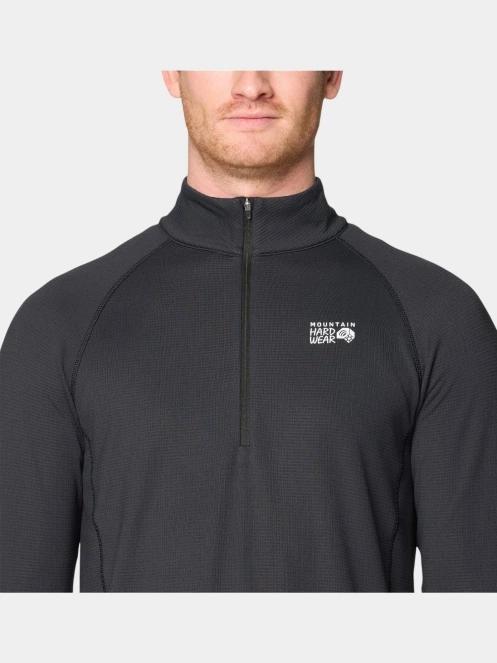 Mountain Hardwear Crater Lake Heavyweight Half Zip férfi polár pulóver fekete színben 6