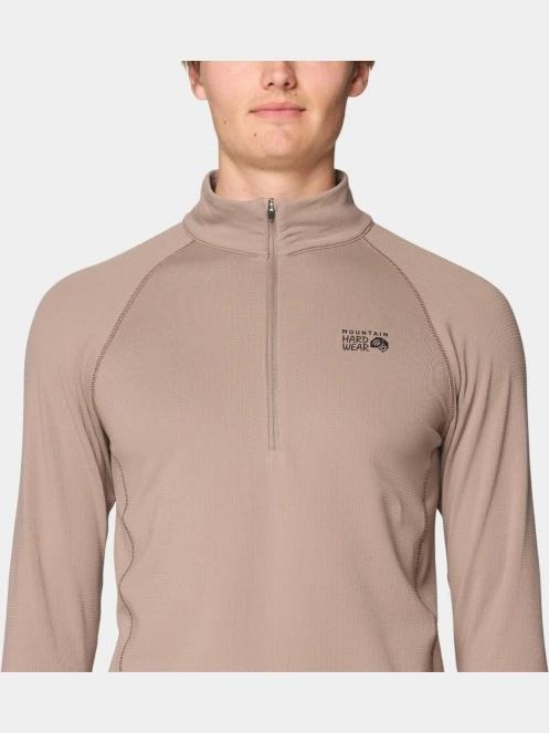 Mountain Hardwear Crater Lake Heavyweight Half Zip férfi polár pulóver homok színben 6