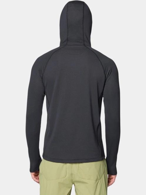 Mountain Hardwear Crater Lake™ Heavyweight Half Zip Hoody férfi kapucnis pulóver fekete színben 4
