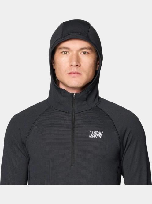 Mountain Hardwear Crater Lake™ Heavyweight Half Zip Hoody férfi kapucnis pulóver fekete színben 6