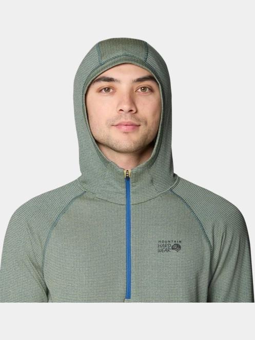 Mountain Hardwear Crater Lake™ Heavyweight Half Zip Hoody férfi kapucnis pulóver zöld színben 6