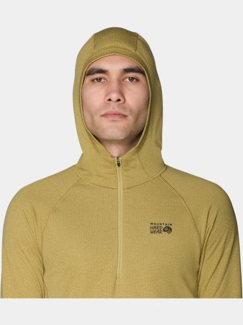 Mountain Hardwear Crater Lake™ Heavyweight Half Zip Hoody férfi kapucnis pulóver zöld színben 6