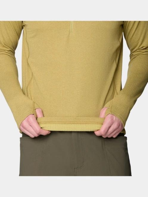 Mountain Hardwear Crater Lake™ Heavyweight Half Zip Hoody férfi kapucnis pulóver zöld színben 7