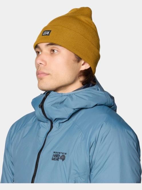 Mountain Hardwear Logo Cuff Beanie sapka sárga színben 5