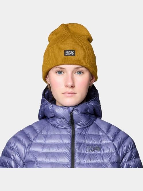 Mountain Hardwear Logo Cuff Beanie sapka sárga színben 7