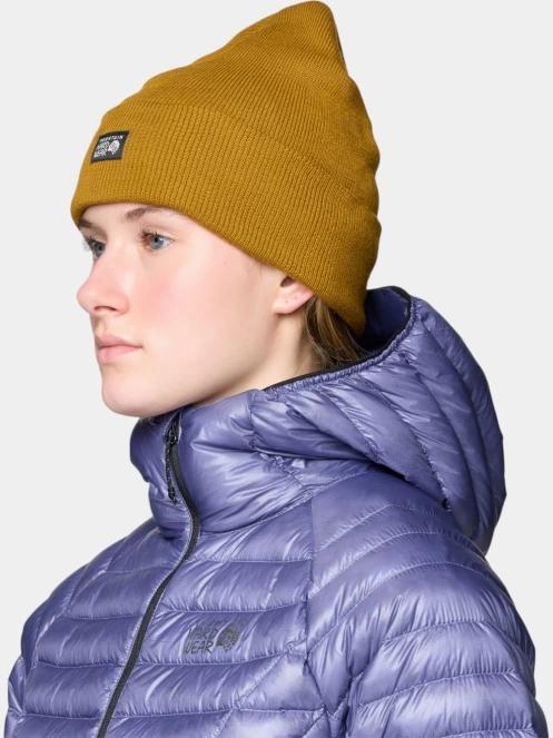 Mountain Hardwear Logo Cuff Beanie sapka sárga színben 8