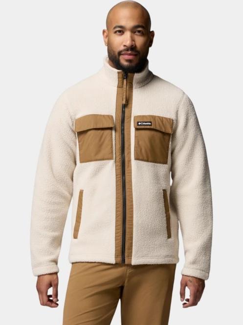 Columbia Juniper Peak Full Zip Fleece férfi polár pulóver homok színben 2
