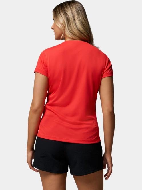 Columbia Zero Rules Light Short Sleeve Crew női rövid ujjú sport póló piros színben 4