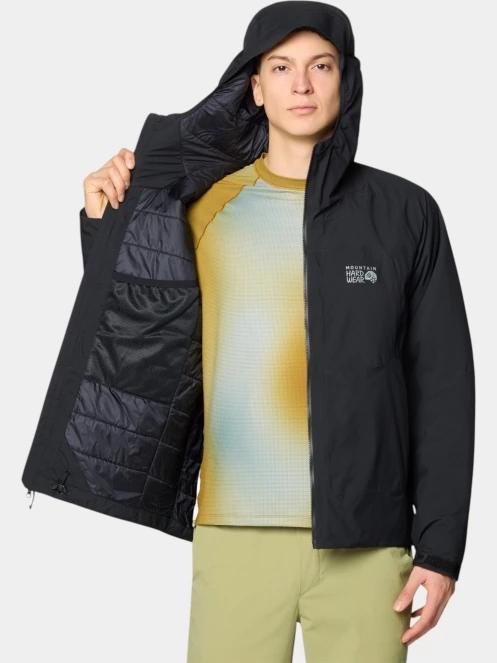 Mountain Hardwear Stretch Ozonic Insulated Jacket férfi héjkabát fekete színben 6