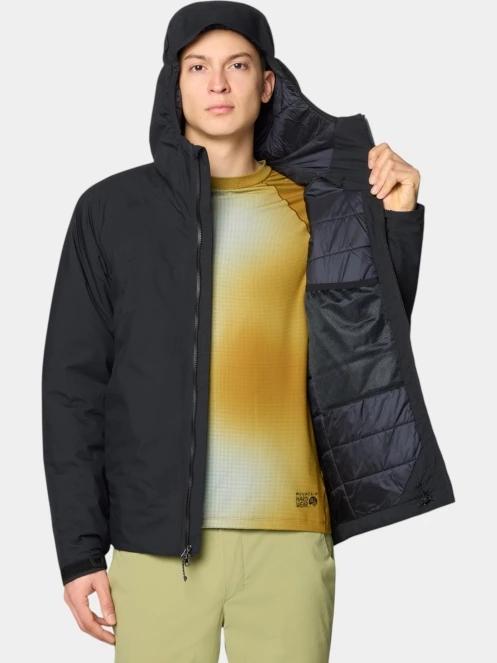 Mountain Hardwear Stretch Ozonic Insulated Jacket férfi héjkabát fekete színben 7