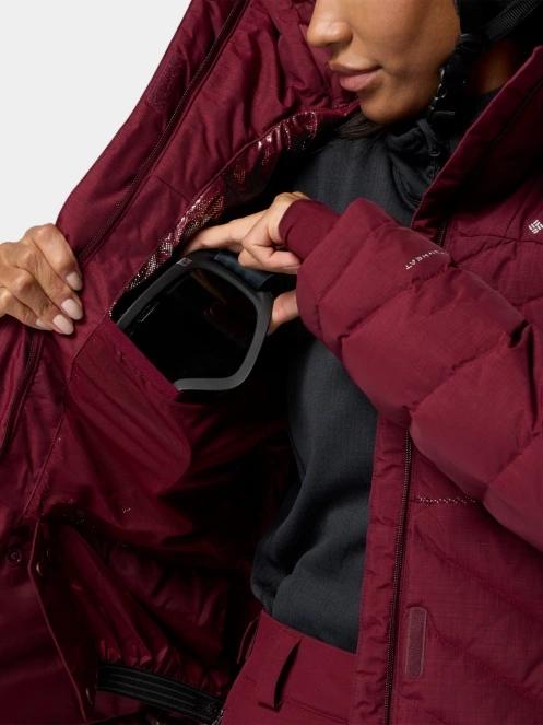 Columbia Lay D Down V Jacket női télikabát piros színben 6