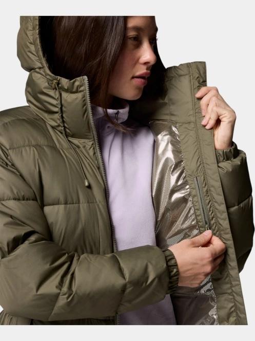 Columbia Pike Lake  III Long Jacket női télikabát zöld színben 7