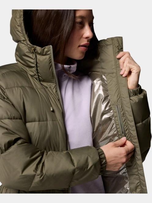 Columbia Pike Lake  III Long Jacket női télikabát zöld színben 7