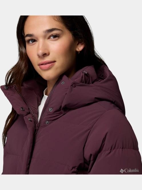 Columbia Amaze Puff Mid Hooded Jacket női pehelykabát bordó színben 12