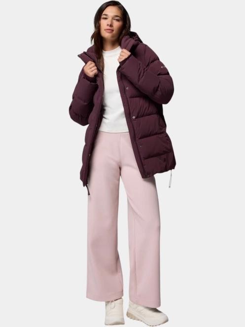 Columbia Amaze Puff Mid Hooded Jacket női pehelykabát bordó színben 5