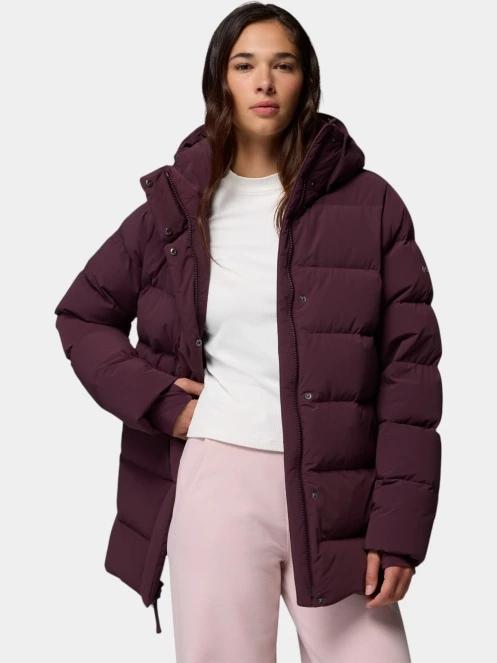 Columbia Amaze Puff Mid Hooded Jacket női pehelykabát bordó színben 6
