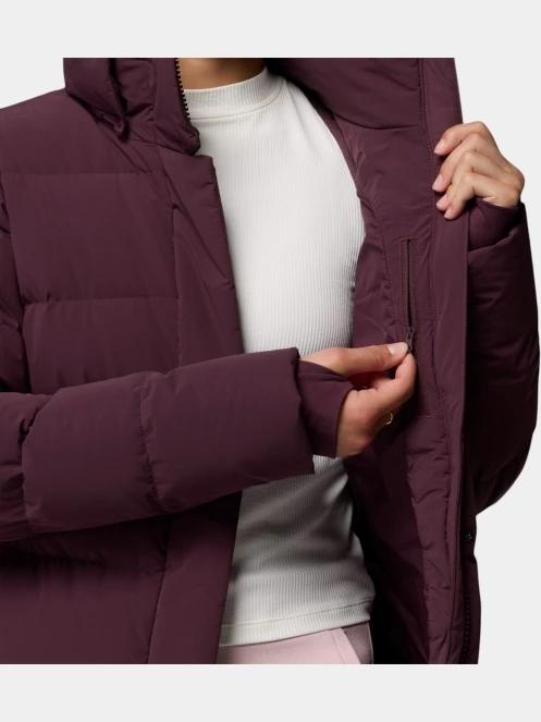 Columbia Amaze Puff Mid Hooded Jacket női pehelykabát bordó színben 9