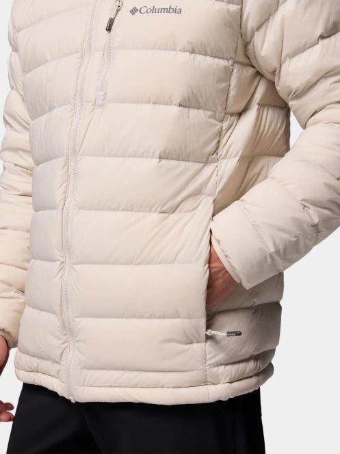 Columbia Drift Peak Stretch Down Hooded Jacket férfi átmeneti kabát homok színben 8