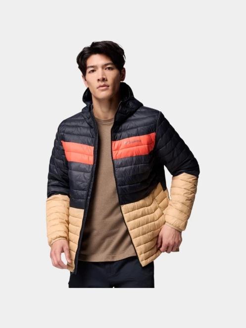 Columbia Powder Pass Hooded Jacket férfi átmeneti kabát homok színben 3