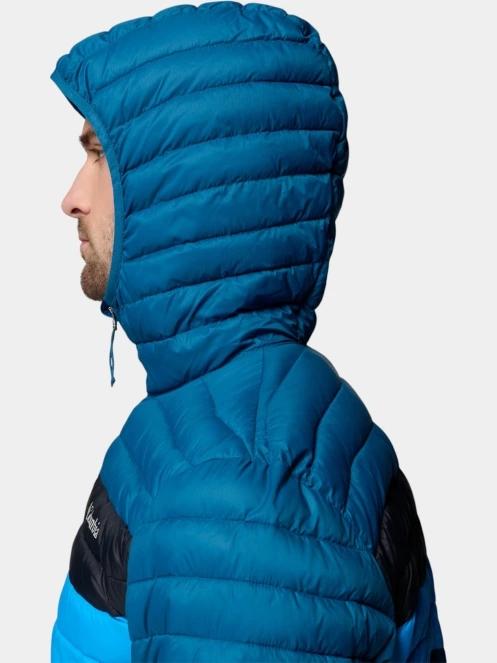 Columbia Powder Pass Hooded Jacket férfi steppelt átmeneti kabát kék színben 8