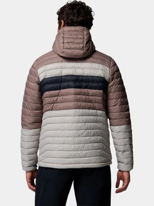 Columbia Powder Pass Hooded Jacket férfi steppelt átmeneti kabát szürke színben 4