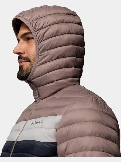 Columbia Powder Pass Hooded Jacket férfi steppelt átmeneti kabát szürke színben 8