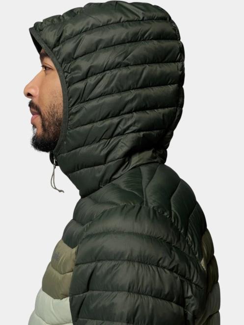 Columbia Powder Pass Hooded Jacket férfi steppelt átmeneti kabát zöld színben 8
