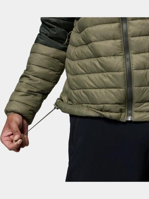 Columbia Powder Pass Hooded Jacket férfi steppelt átmeneti kabát zöld színben 9