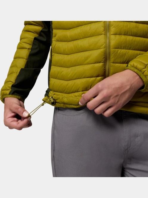 Columbia Powder Pass Hybrid Jacket férfi steppelt átmeneti kabát zöld színben 9