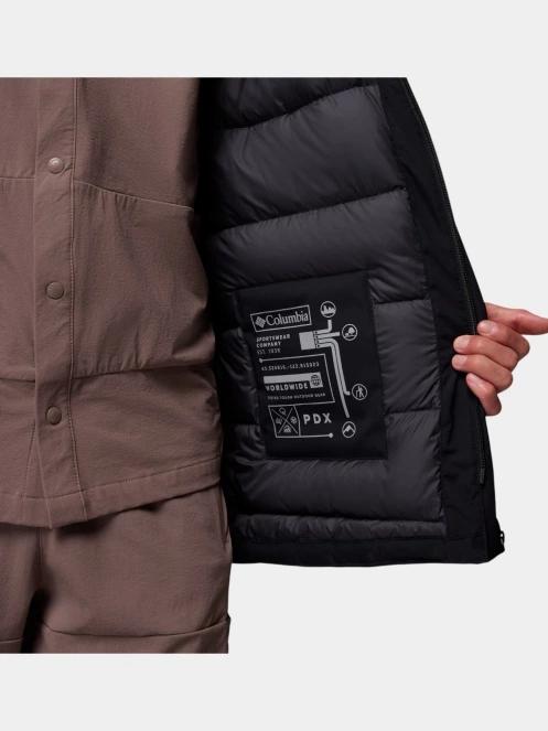 Columbia Street Heights Parka férfi télikabát fekete színben 7