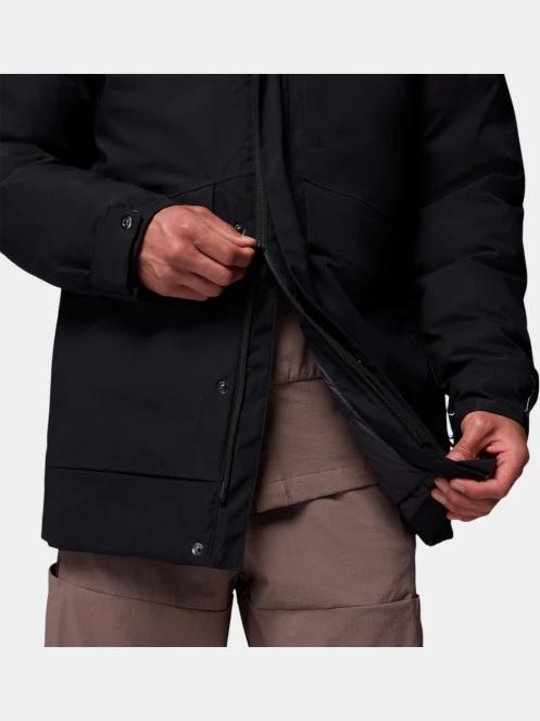 Columbia Street Heights Parka férfi télikabát fekete színben 8