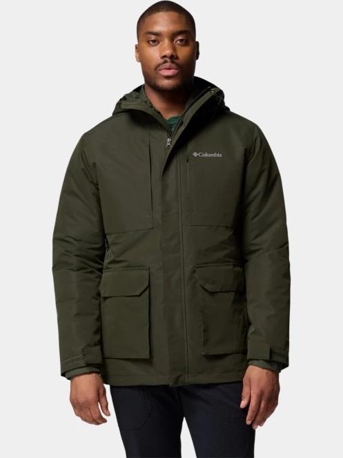 Columbia Landroamer Shirt Jacket Interchange férfi télikabát sötétzöld színben 2
