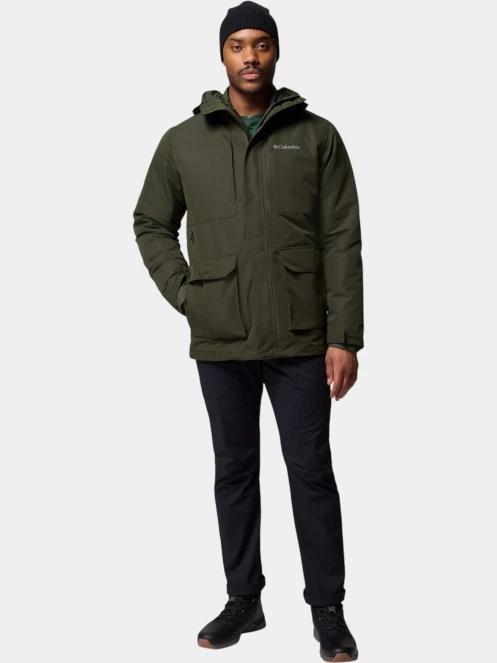 Columbia Landroamer Shirt Jacket Interchange férfi télikabát sötétzöld színben 5
