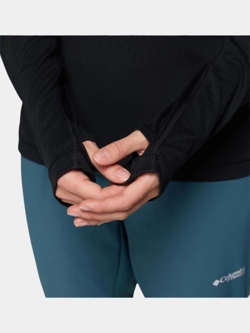 Columbia DriVenture Half Zip női hosszú ujjú sport póló fekete színben 8