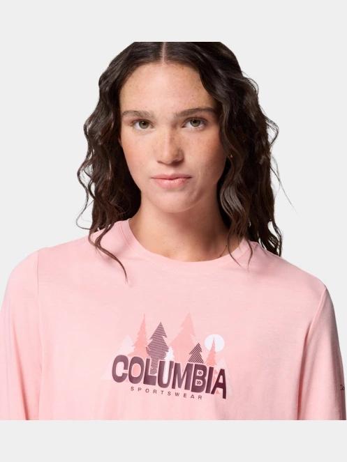 Columbia Ruby Springs Graphic Long Sleeve Tee női hosszú ujjú póló rózsaszín színben 6