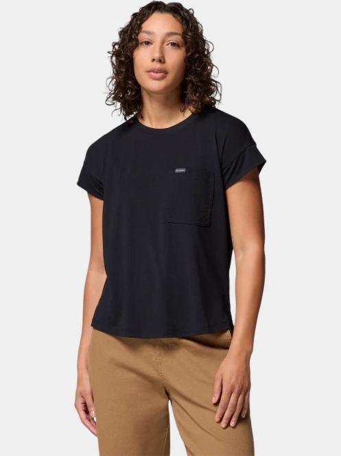 Columbia Daniela Falls Short Sleeve Shirt női rövid ujjú póló fekete színben 2