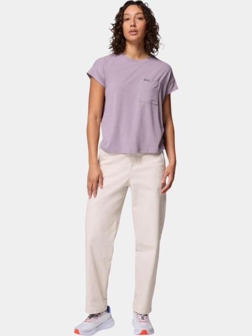 Columbia Daniela Falls Short Sleeve Shirt női rövid ujjú póló lila színben 5