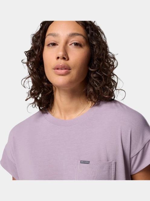 Columbia Daniela Falls Short Sleeve Shirt női rövid ujjú póló lila színben 6