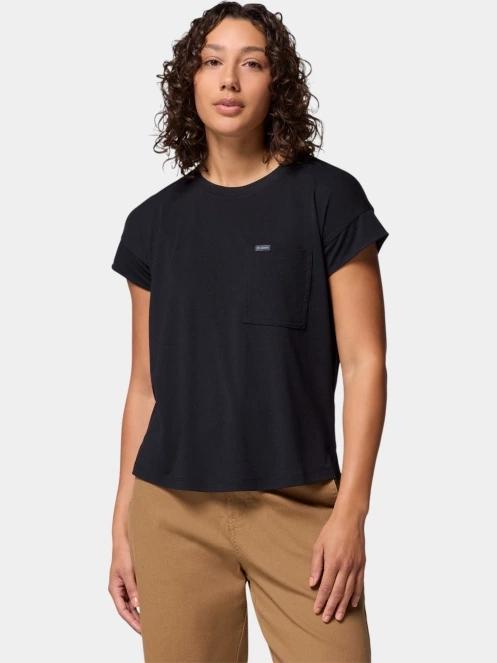 Columbia Daniela Falls Short Sleeve Shirt női rövid ujjú póló fekete színben 2