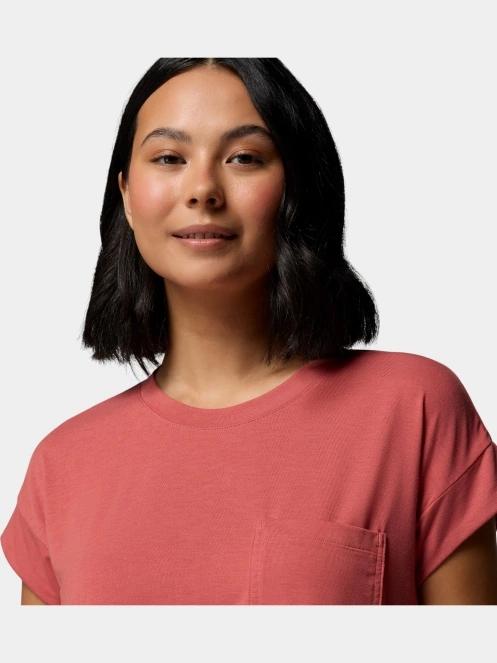 Columbia Daniela Falls Short Sleeve Shirt női rövid ujjú póló piros színben 7