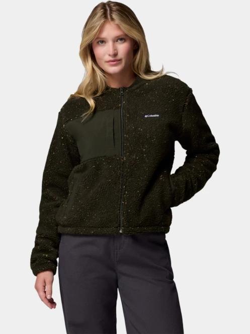 Columbia Stellar Path Fleece Bomber Full Zip női polár pulóver zöld színben 2