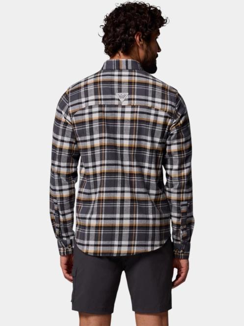 Columbia Wild Cast Flannel Shirt férfi hosszú ujjú túraing szürke színben 4