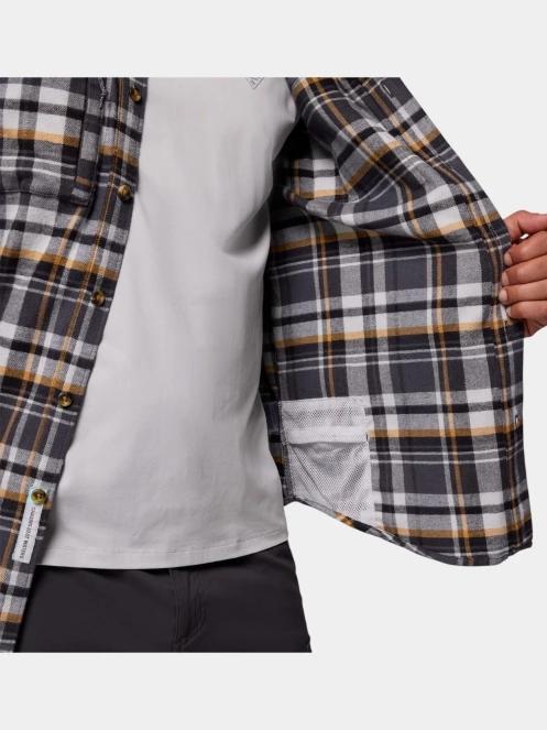 Columbia Wild Cast Flannel Shirt férfi hosszú ujjú túraing szürke színben 10