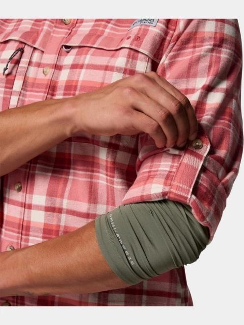 Columbia Wild Cast Flannel Shirt férfi hosszú ujjú túraing piros színben 7
