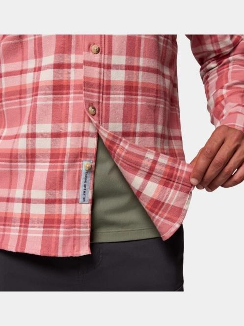 Columbia Wild Cast Flannel Shirt férfi hosszú ujjú túraing piros színben 9