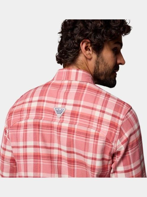 Columbia Wild Cast Flannel Shirt férfi hosszú ujjú túraing piros színben 10