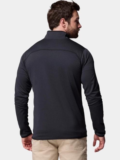 Columbia Essential Hike Grid Fleece Full Zip férfi polár pulóver fekete színben 4
