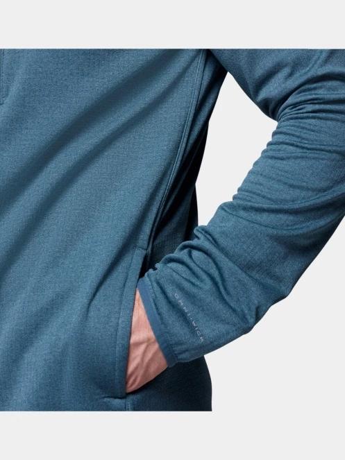 Columbia Essential Hike Grid Fleece Full Zip férfi polár pulóver kék színben 10